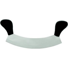 EkoAlışverişDünyam Bursa Paslanmaz Çift Saplı Pizza Satır, Zırh Bıçağı 25 cm