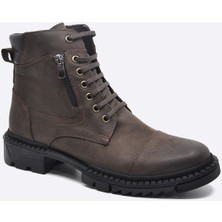 Darkwood-Erkek Günlük Kışlık Spor Bot-Hakiki Deri-Kahverengi