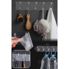 UltraMint Pratik 5'li Askı Seti, Güçlü Yapışkanla Güvenle Kullanım