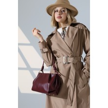 BALANZ Bordo Kadın Çanta Omuz ve Kol Çantası