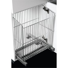 UltraMint Pratik ve Şık Dolap Içi Alttan Raylı Çamaşır Sepeti 33X30X55 cm