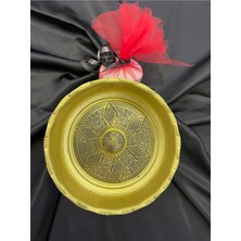 UltraMint Otantik Gaziantep Bakır Hamam Tası, Altın Renk, 20 Cm, 0,9 Mm, Sabun Hediye