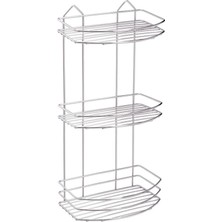 UltraMint Şık Üç Katlı Çok Amaçlı Duvara Monte Banyo Rafı, Pratik ve Kullanışlı