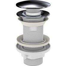 UltraMint Iz Yapı Klick Klack Taşmasız Bas Aç Metal Lavabo Sifonu