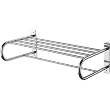 UltraMint Şık Paslanmaz Çelik Raf ve Havluluk, Pratik Depolama Çözümü