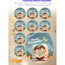 Ceres Studio Ramazan Sticker Seti R-10 12 Adet Etiket | Yapışkanlı, Parlak Kuşe Çıkartma Kağıdı