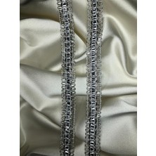 Ezel-in Tekstil Aksesuarları Dekoratif Halkalı Simli Şerit, 100 Metre, KOD-P311