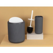 UltraMint Yumuşak Gri Banyo Seti, Konfor ve Şıklık Bir Arada, 2'li Paket