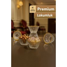 Mutfiko Lüks Altın Kenarlı Cam Ikramlık Kase 6’lı Set – Lokum & Çerez Sunumluk