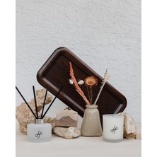 UltraMint Şık Banyo Dekoratif Tepsi Seti, Mum, Oda Kokusu, Vazo ve Sabun ile