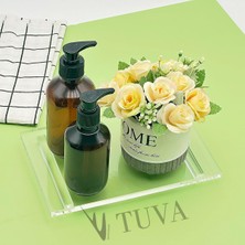 UltraMint Şeffaf Pleksi Modern Tasarım Sabunluk ve Şampuanlık Banyo Organizer