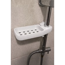 UltraMint Şık Duş Rayı ve Sabunluk Seti, 18MM Boru Çapı, Sol Montaj