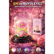 Trust Store Butik Cam Kubbe Çiçek Mini Blok Seti  229 Parça Inşa Edilebilir Dekoratif Tasarım