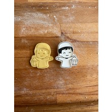 Neşvü Nema [ramazana Özel] Kandil Tutan Minik Oğlan Kurabiye, Seramik ve Hamur Kalıbı