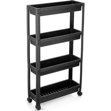 UltraMint Pratik Çok Amaçlı 4 Katlı Tekerlekli Düzenleyici Raf