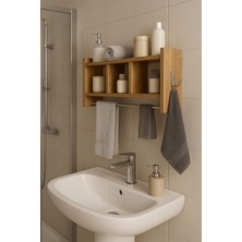 UltraMint Çok Amaçlı Banyo Rafı, Askılıklı ve Şık Düzenleyici