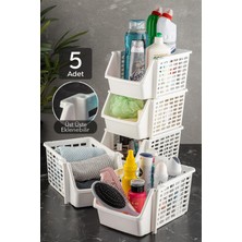 UltraMint 5'li Çok Amaçlı Dolap Içi Düzenleyici, Banyo ve Mutfak Rafı