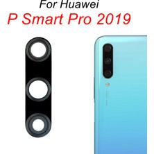 Tkgz -  P Smart Pro Arka Kamera Camı Lens Yapışkanlı