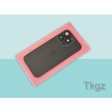 Tkgz Iphone 16 Pro Arka Pil Batarya Kapağı Kapak ( Full Kamera Lensli ) Siyah