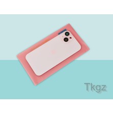 Tkgz Iphone 15 Arka Pil Batarya Kapağı Kapak ( Full Kamera Lensli ) Pembe