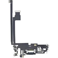 Tkgz Iphone 12 Pro Max Şarj Soketi Kulaklık Soketi Full Siyah Orijinal