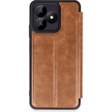 Eco Port Realme Note 50 4g Kılıf Flip Cover - Taba