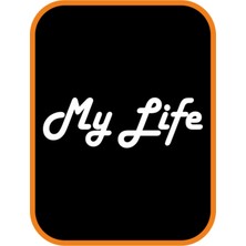 Mlh Store My Life - Benim Hayatım Oto Motor Özel Yeni Sticker Beyaz 20*7 cm