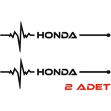 Mlh Store Honda Için Özel Yeni Uyumlu Aksesuar Nabız Özel Yeni Sticker Siyah 30*8 cm