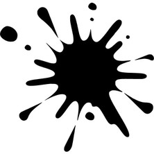 Mlh Store Sıçrama Boya Duvar Dekor Sticker 40 x 40 cm