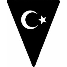 Mlh Store Türk Bayrağı 4 Oto Kaput Sticker 27 x 40 cm
