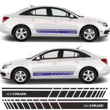 Mlh Store Chevrolet Cruze Için Özel Yeni Uyumlu Aksesuar Oto Yan Şerit Özel Yeni Sticker