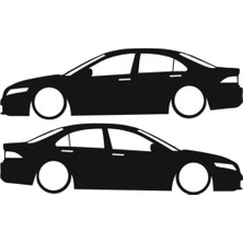Mlh Store Otomobil Tasarım Oto Özel Yeni Sticker Model 12 Beyaz 16*6 cm