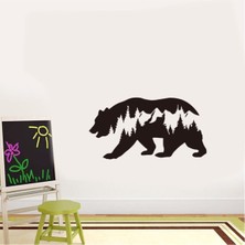 Mlh Store Kutup Ayısı ve Orman Dekoratif Duvar Özel Yeni Sticker