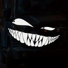 Mlh Store Sırıtan Hayalet Tasarım Duvar Dekor Sticker 40 x 22 cm