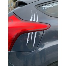 Mlh Store Pençe Özel Yeni Sticker Beyaz 30 cm