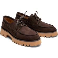 Emienza Venture Süet Kalın Tırtıklı Tabanlı Kuşgözü Detaylı Loafer