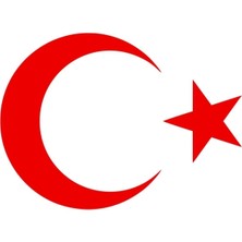 Mlh Store Kırmızı Türk Bayrağı Oto Kaput-Far Özel Yeni Sticker 30 cm