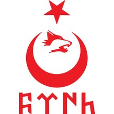 Mlh Store Ay Yıldız Kurt Göktürkçe Türk Sticker 10 x 15 cm