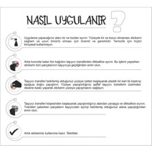 Mlh Store Monster Pençe Dikiz-Kanat-Bagaj Oto Özel Yeni Sticker Gri 4'lü Paket