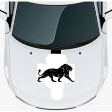 Mlh Store Yürüyen Arslan Oto Kaput Sticker 60 x 20 cm