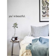 Mlh Store Ana Sayfa Duvar Özel Yeni Sticker Tatlı Basit Harfler Baskılı Çıkarılabilir Duvar Sanatı