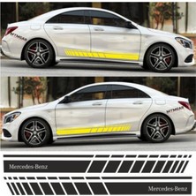 Mlh Store Mercedes Benz Için Özel Yeni Uyumlu Aksesuar Oto Yan Şerit Özel Yeni Sticker