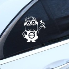 Mlh Store Minyonlar Için Özel Yeni Uyumlu Aksesuar Yan Cam Özel Yeni Sticker Oto Kapı 20 cm