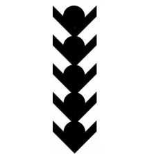 Mlh Store Çatal Ok 2 Motosiklet Çamurluk Sticker 34 cm x 6 cm