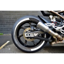 Mlh Store Yeni Özel  Motosiklet Lastik Yanağı Beyaz Sağ-Sol/ön-Arka