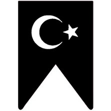 Mlh Store Türk Bayrağı 3 Oto Kaput Sticker 20 x 40 cm