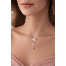 BG Jewellery Kiraz Çiçeği 925 Ayar Gümüş Kolye
