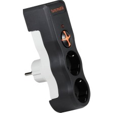 Binbir Göz Bilgisayar Tunçmatik Powersurge TSK19022 1050 Joules 2'li Siyah Akım Korumalı Priz