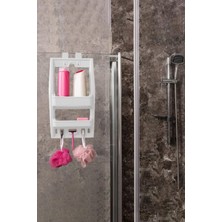 UltraMint Çift Katlı Banyo Rafı, Şık ve Pratik Duş ve Lavabo Düzenleyici