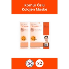 Dermal Sıkılaştırıcı, Nemlendirici, Yenileyici Q10 Kolajen Maske 23 gr 2 Adet